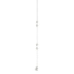 Elegant 14K White Gold Ladies Necklace With Pearl Centerpiece And Round Diamond Accents 0.16Ct. Perfect For Everyday Elegance Or Gifting. - Image 3