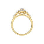 LADIES RING 0.20CT ROUND DIAMOND 10K YELLOW GOLD - Image 2