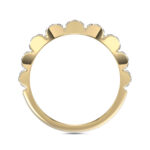 MEN'S BAND 1.00CT ROUND DIAMOND 10K YELLOW GOLD - Image 2