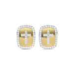 LADIES EARRINGS 0.25CT ROUND DIAMOND 10K YELLOW GOLD