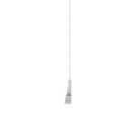 LADIES NECKLACE 0.25CT ROUND DIAMOND 14K WHITE GOLD - Image 2