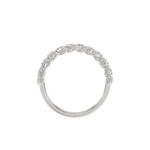 LADIES RING 0.15CT ROUND DIAMOND 14K WHITE GOLD - Image 2