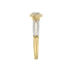 LADIES RING 0.25CT ROUND DIAMOND 10K YELLOW GOLD - Image 4
