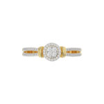 LADIES RING 0.25CT ROUND DIAMOND 10K YELLOW GOLD - Image 5
