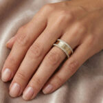 LADIES RING 0.20CT ROUND DIAMOND 10K YELLOW GOLD - Image 6