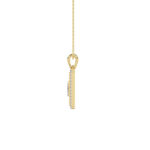 LADIES PENDANT 0.20CT ROUND DIAMOND 10K YELLOW GOLD - Image 2