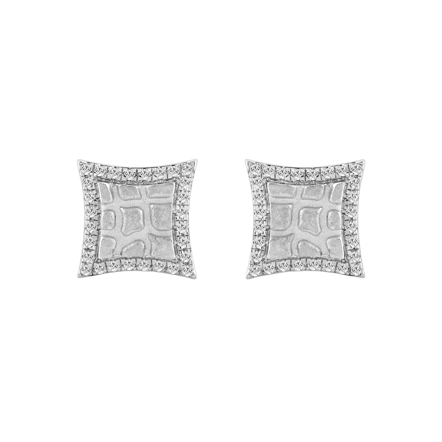 0.25 Ct Round Diamond Earrings For Women In Sterling Silver Stylish Ladies Jewelry Gift - Image 1