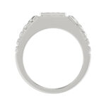 ’Elegant Men’S Fashion Ring 0.10Ct Round Diamond Sterling Silver White Luxury Statement Jewelry For Men - Image 3