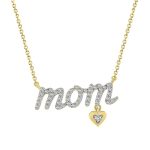 LADIES NECKLACES 0.15CT ROUND DIAMOND 10K YELLOW GOLD 2 226474Y