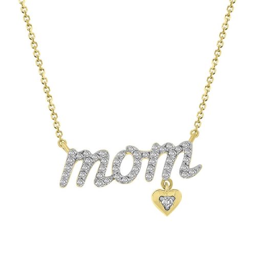 LADIES NECKLACES 0.15CT ROUND DIAMOND 10K YELLOW GOLD 1 226474Y