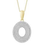 MEN'S CHARM 0.40CT ROUND DIAMOND 10K YELLOW GOLD 2 227676Y