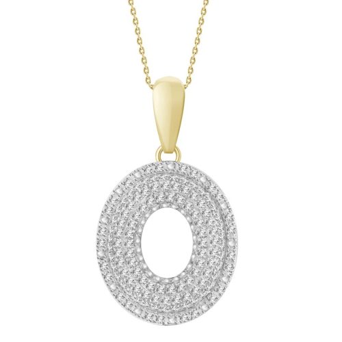 MEN'S CHARM 0.40CT ROUND DIAMOND 10K YELLOW GOLD 1 227676Y