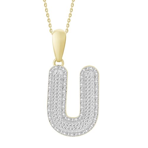 MEN'S CHARM 0.40CT ROUND DIAMOND 10K YELLOW GOLD 1 227699Y