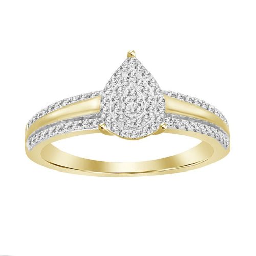 LADIES RING 0.20CT ROUND DIAMOND 10K YELLOW GOLD 1 232407Y