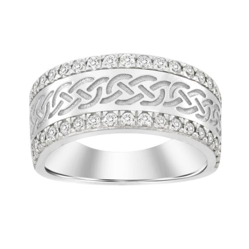 MEN'S BAND 1.00CT ROUND DIAMOND 14K WHITE GOLD (SI QUALITY) 1 238242W