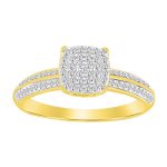 LADIES RING 0.20CT ROUND DIAMOND 10K YELLOW GOLD 2 239413Y