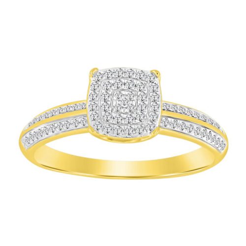 LADIES RING 0.20CT ROUND DIAMOND 10K YELLOW GOLD 1 239413Y