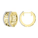 LADIES HUGGIES 0.20CT ROUND DIAMOND 10K YELLOW GOLD 2 243091Y