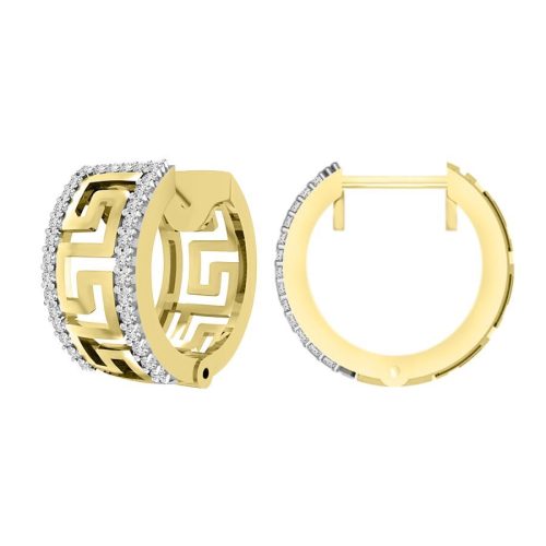LADIES HUGGIES 0.20CT ROUND DIAMOND 10K YELLOW GOLD 1 243091Y