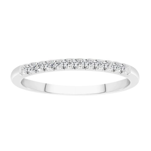 LADIES BAND 0.15CT ROUND DIAMOND 14K WHITE GOLD (SI QUALITY) 1 265950W