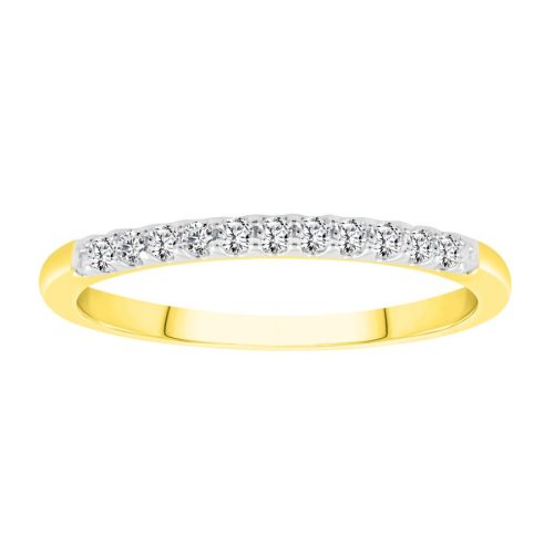 LADIES BAND 0.15CT ROUND DIAMOND 14K YELLOW GOLD (SI QUALITY) 1 265950Y