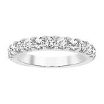LADIES BAND 1.00CT ROUND DIAMOND 14K WHITE GOLD (SI QUALITY) 2 265967W