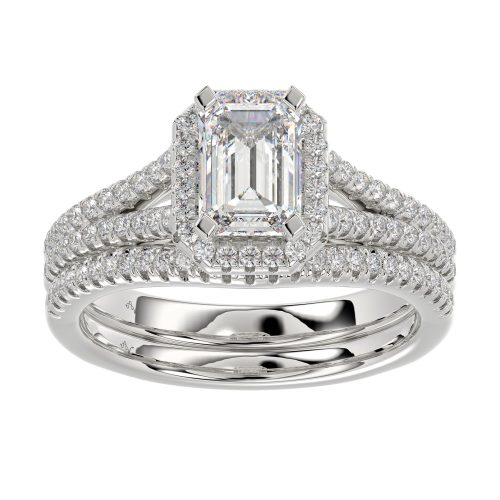 LADIES BRIDAL SET 1.50CT ROUND DIAMOND 14K WHITE GOLD (SI QUALITY) 1 268076W