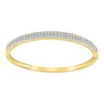 LADIES BANGLE 2.00CT ROUND DIAMOND 14K YELLOW GOLD 2 274487Y 1