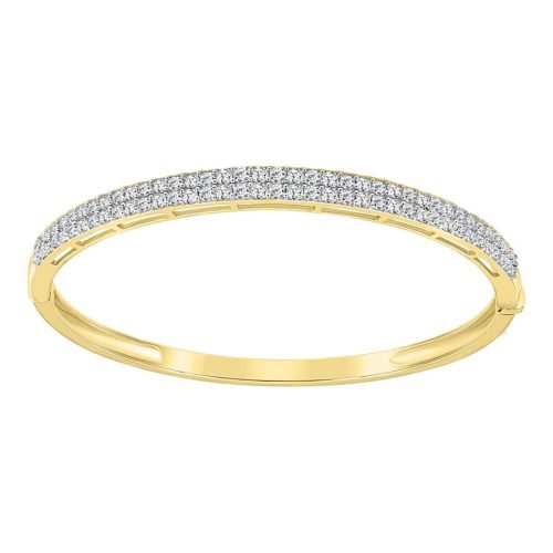 LADIES BANGLE 2.00CT ROUND DIAMOND 14K YELLOW GOLD 1 274487Y 1