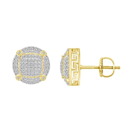 LADIES STUD EARRINGS 0.33CT ROUND DIAMOND 10K YELLOW GOLD 1 285936Y