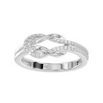LADIES RING 0.15CT ROUND DIAMOND 14K WHITE GOLD 2 295904W