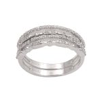 LADIES BAND 0.40CT ROUND DIAMOND 10K WHITE GOLD 2 296948W