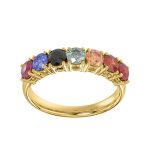 LADIES RING 1.55CT ROUND DIAMOND 14K YELLOW GOLD (COLOUR STONE MIX-1.55CT) 2 308585Y A