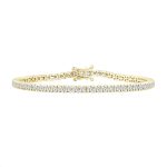 LADIES TENNIS BRACELET 2.00CT ROUND DIAMOND 14K YELLOW GOLD 2 327449Y