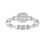 LADIES RING 0.20CT ROUND DIAMOND 14K WHITE GOLD 2 329405W