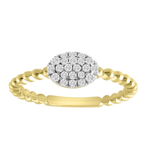 LADIES RING 0.20CT ROUND DIAMOND 14K YELLOW GOLD 1 332465Y