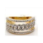 LADIES RING 0.75CT ROUND DIAMOND 14K YELLOW GOLD 2 336252Y