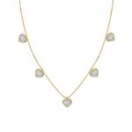 LADIES NECKLACE 0.30CT ROUND DIAMOND 14K YELLOW GOLD 2 336383Y