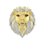 MEN'S RING 1.50CT ROUND DIAMOND 10K YELLOW GOLD 2 340189Y