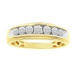 MEN'S BAND 0.50CT ROUND DIAMOND 14K WHITE GOLD (SI QUALITY) 2 79423W A