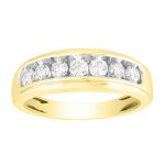 MEN'S BAND 0.75CT ROUND DIAMOND 14K WHITE GOLD (SI QUALITY) 2 79425W A
