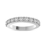 LADIES BAND 1.00CT ROUND DIAMOND 14K WHITE GOLD 2 81045W