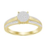 LADIES RING 0.20CT ROUND DIAMOND 10K YELLOW GOLD 2 82407Y