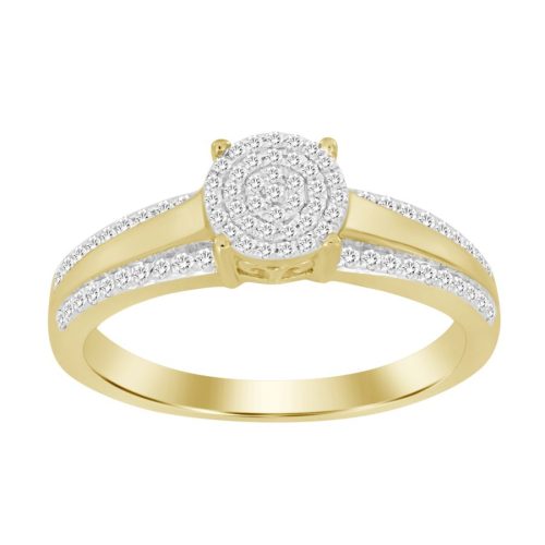 LADIES RING 0.20CT ROUND DIAMOND 10K YELLOW GOLD 1 82407Y